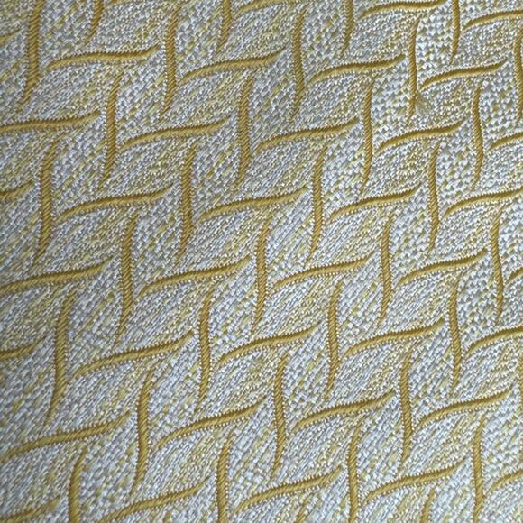 Missoni Italian Silk Tie  Muted Yellow Tonal Pattern 60”x3” Designer Power Ties - Picture 8 of 8